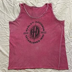 Harley Davidson biker tank top.